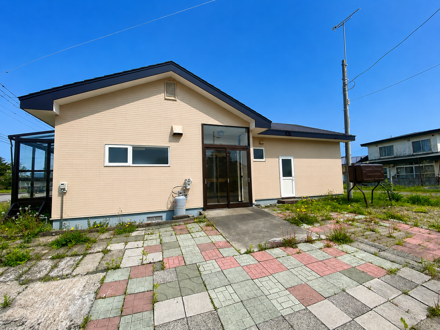 白老町大町の平屋中古戸建 外観