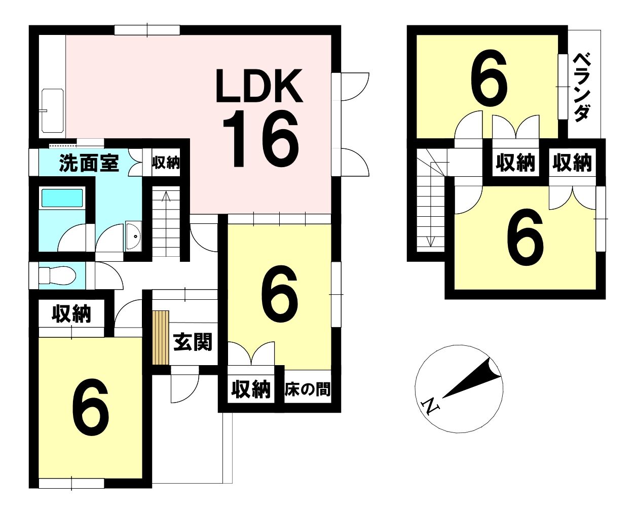 千歳市若草 中古戸建 間取り