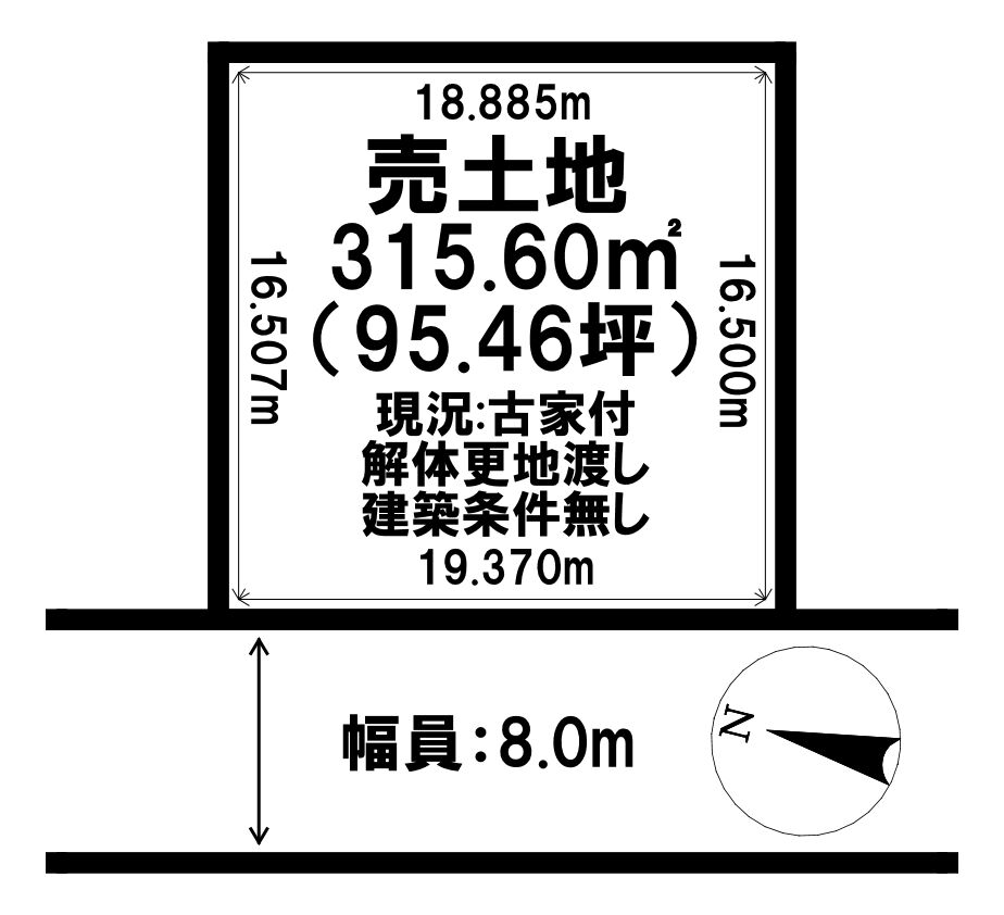 千歳市桂木4丁目 売土地 土地図面