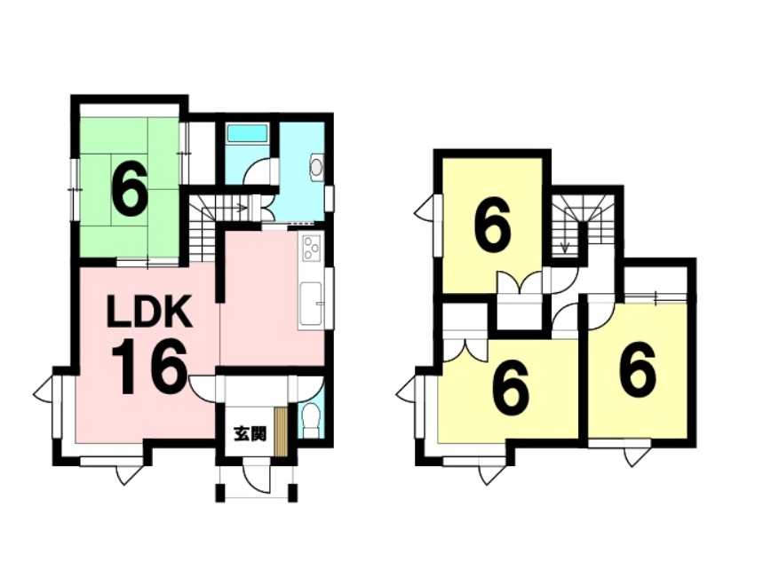 苫小牧市明野新町2丁目 中古戸建 4LDK 間取り図