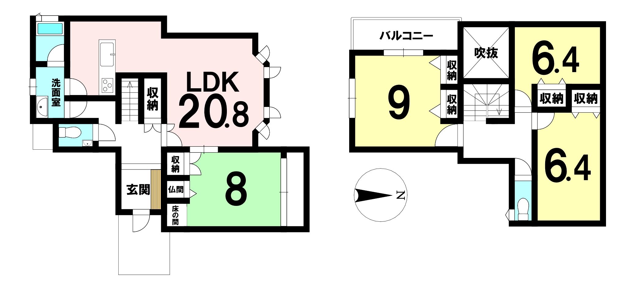 苫小牧市ウトナイ北3丁目 間取り