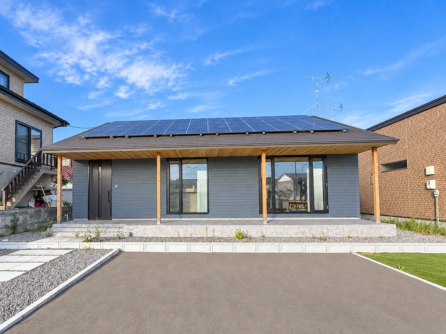 苫小牧市有珠の沢町1丁目 未入居平屋モデルハウス 外観